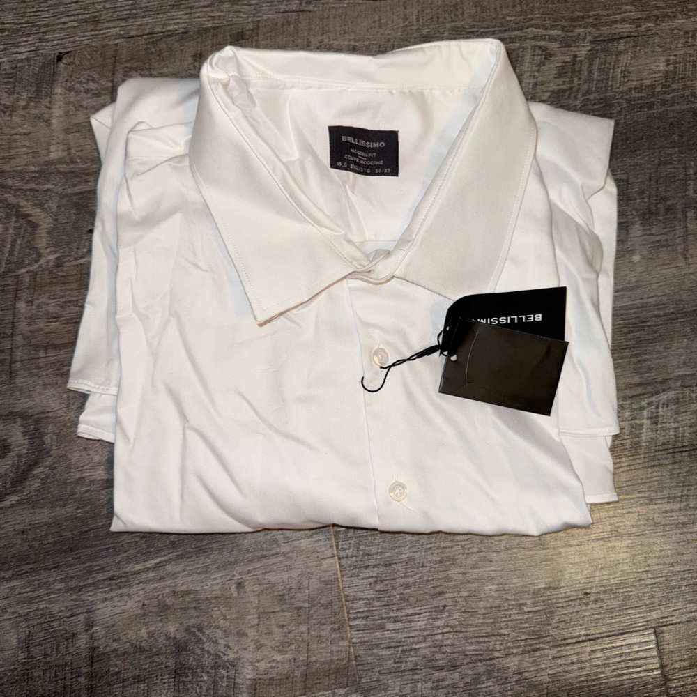 Men's Classic White Dress Shirt